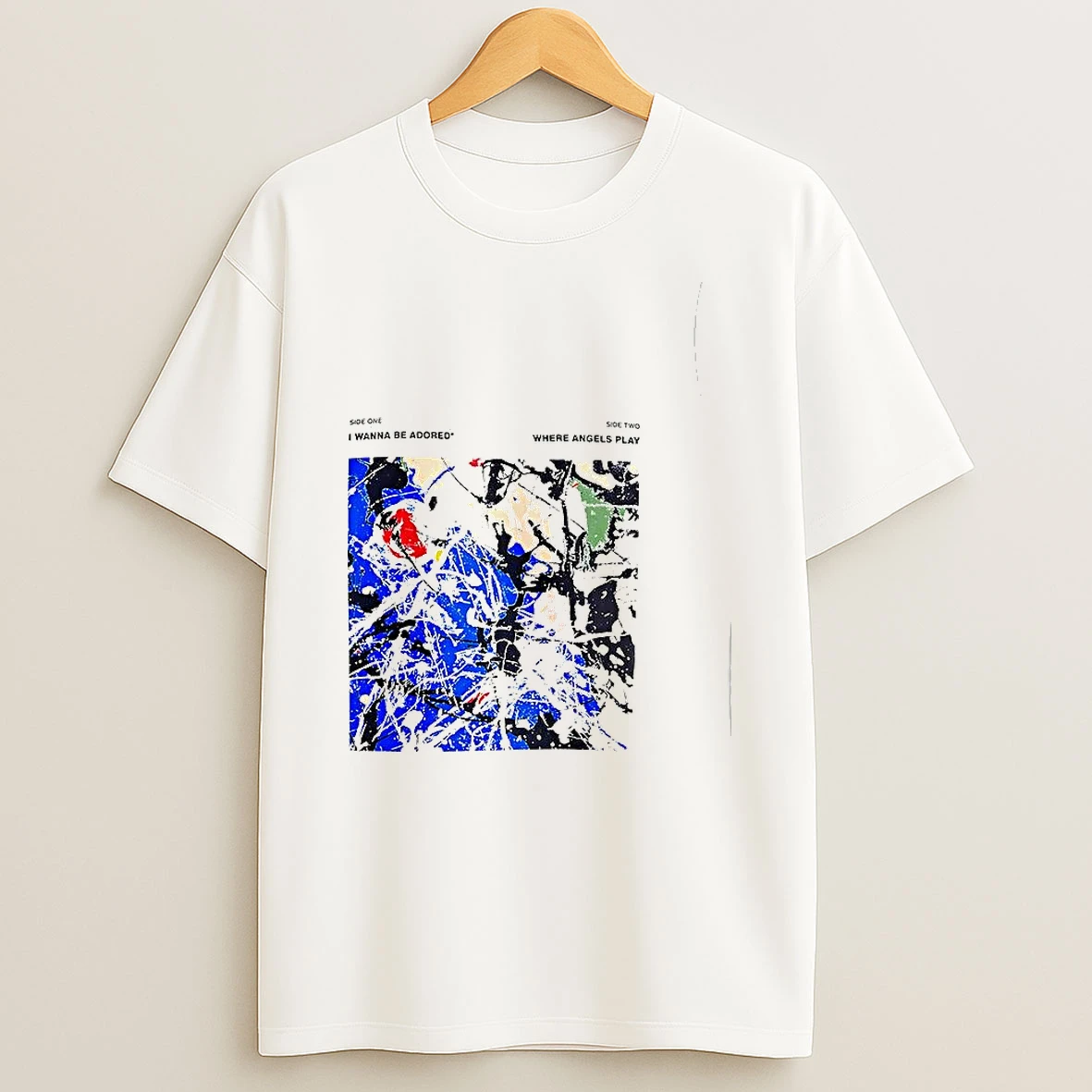Manchester United Stone Roses I Wanna Be Adored Where Angels Play Woman Shirts