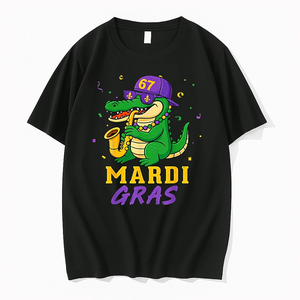 Mardi Gras Alligator New Orleans Shirts