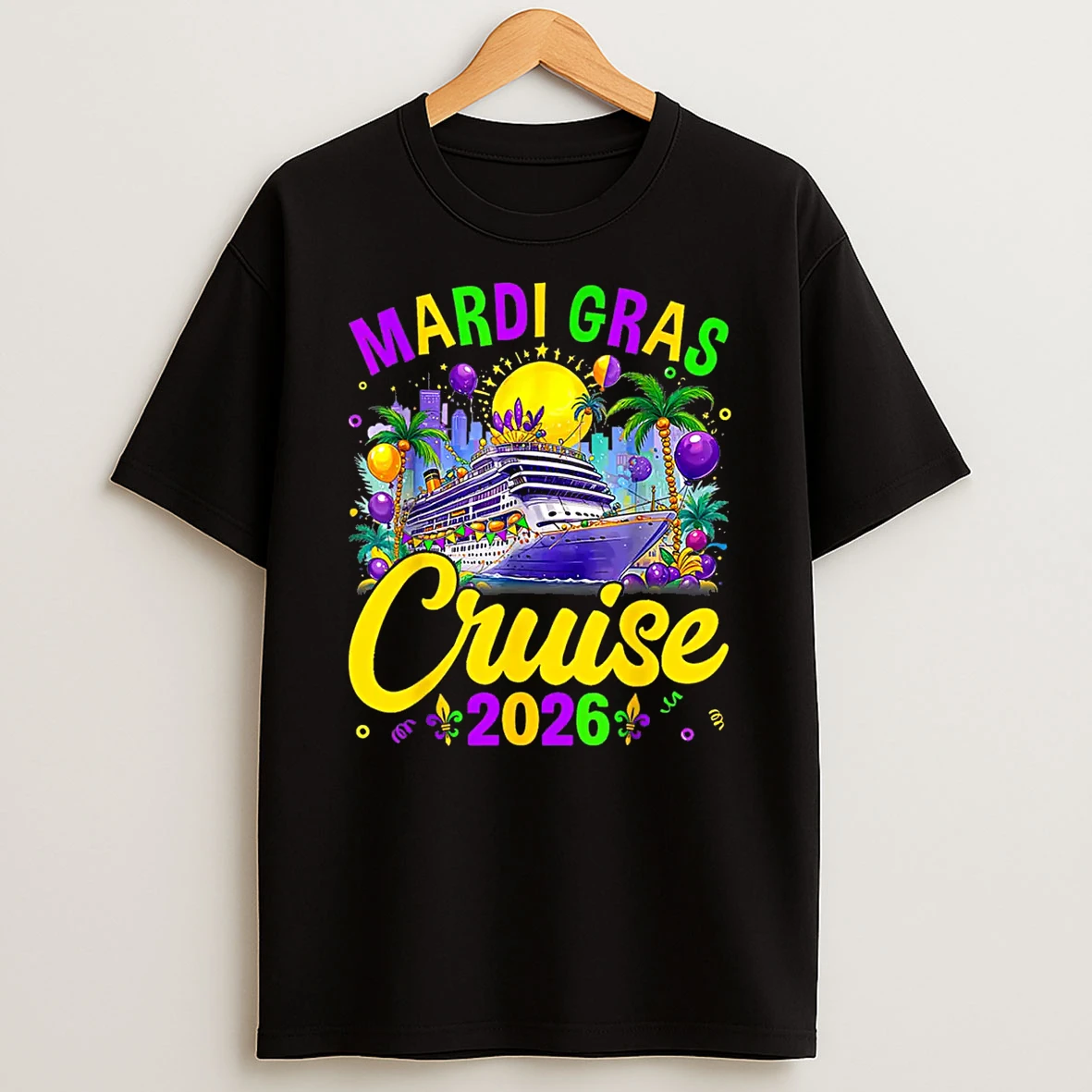 Mardi Gras Carnival Cruise 2026 Family Cruising Mask Shirts