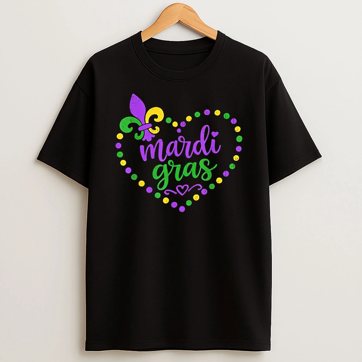 Mardi Gras Carnival Hearts Jester Beads Shirts