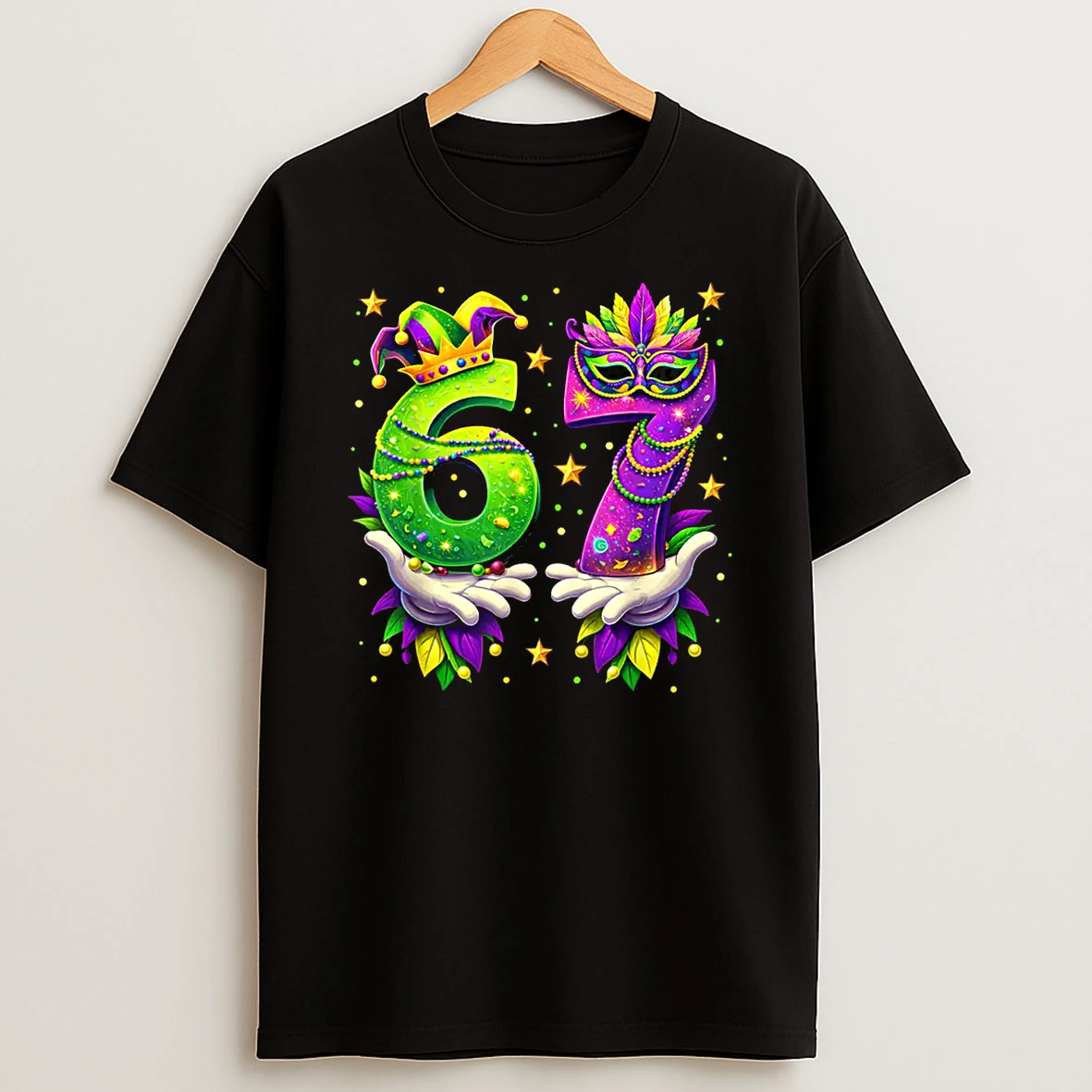 Mardi Gras Carnival Six Seven Beads 6 7 Meme Shirts