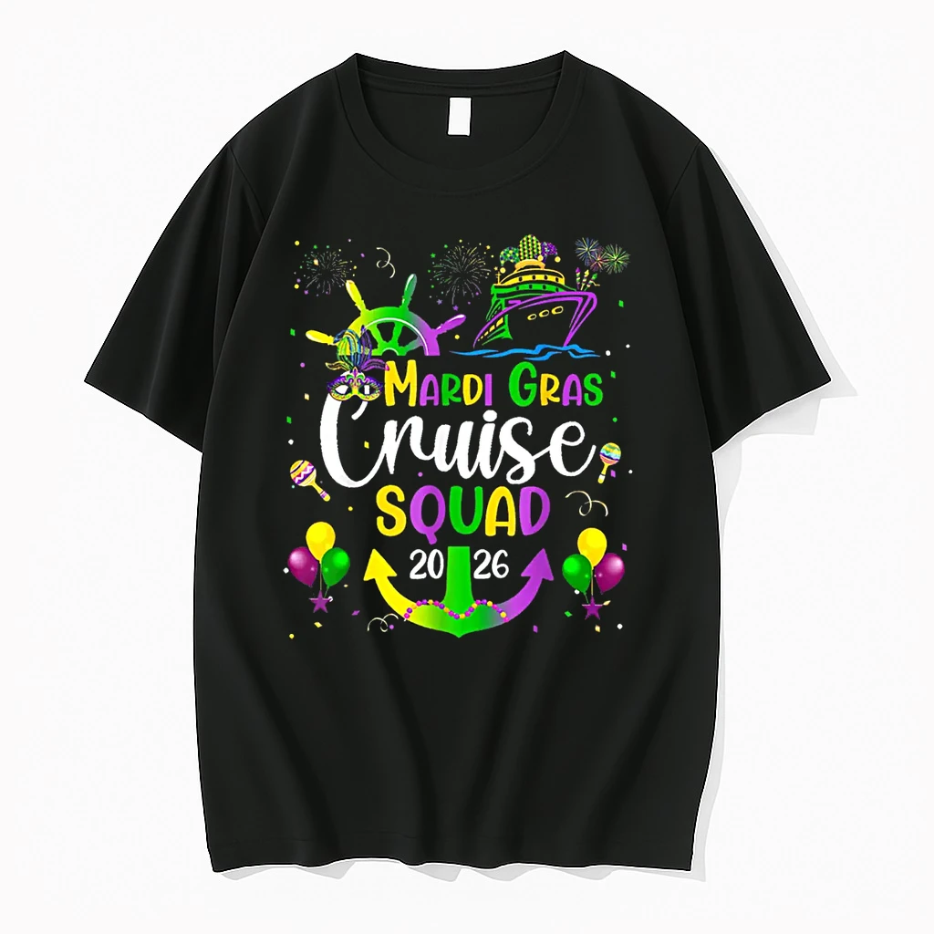 Mardi Gras Cruise 2026 Ship Family Matching Tripp Costume Shirts