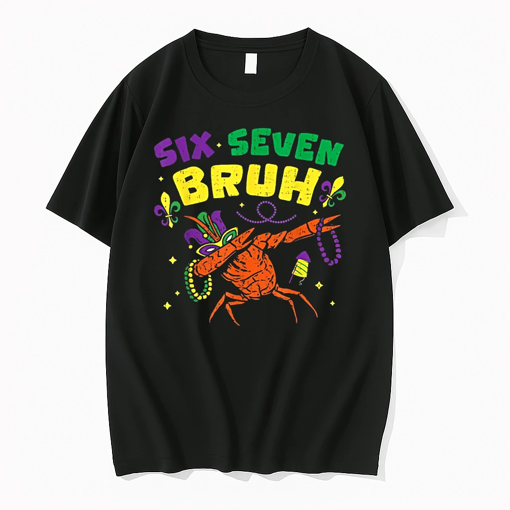 Mardi Gras Six Seven Bruh Crawfish Jester Beads 67 Shirts