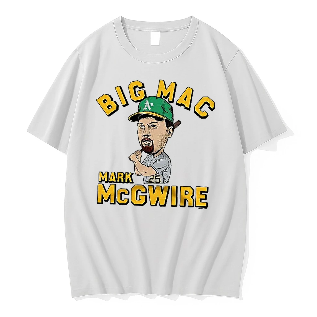 Mark Mcgwire Big Mac Oakland Athletics Baseball Caricatures Woman Shirts