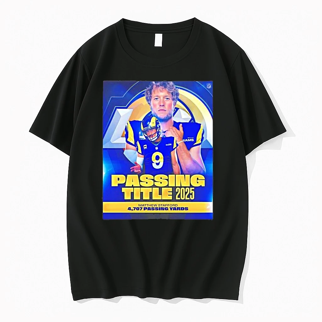 Matthew Stafford 4707 Passing Yards 2025 Shirts