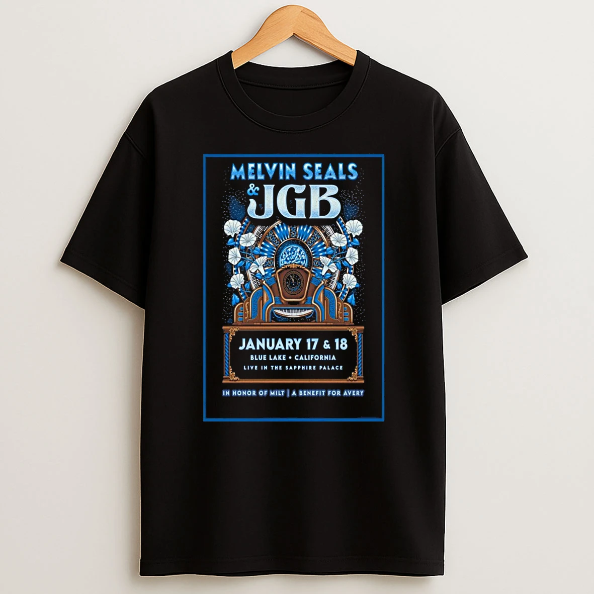 Melvin Seals And Jgb Jan 1718 2026 Blue Lake Ca Shirts
