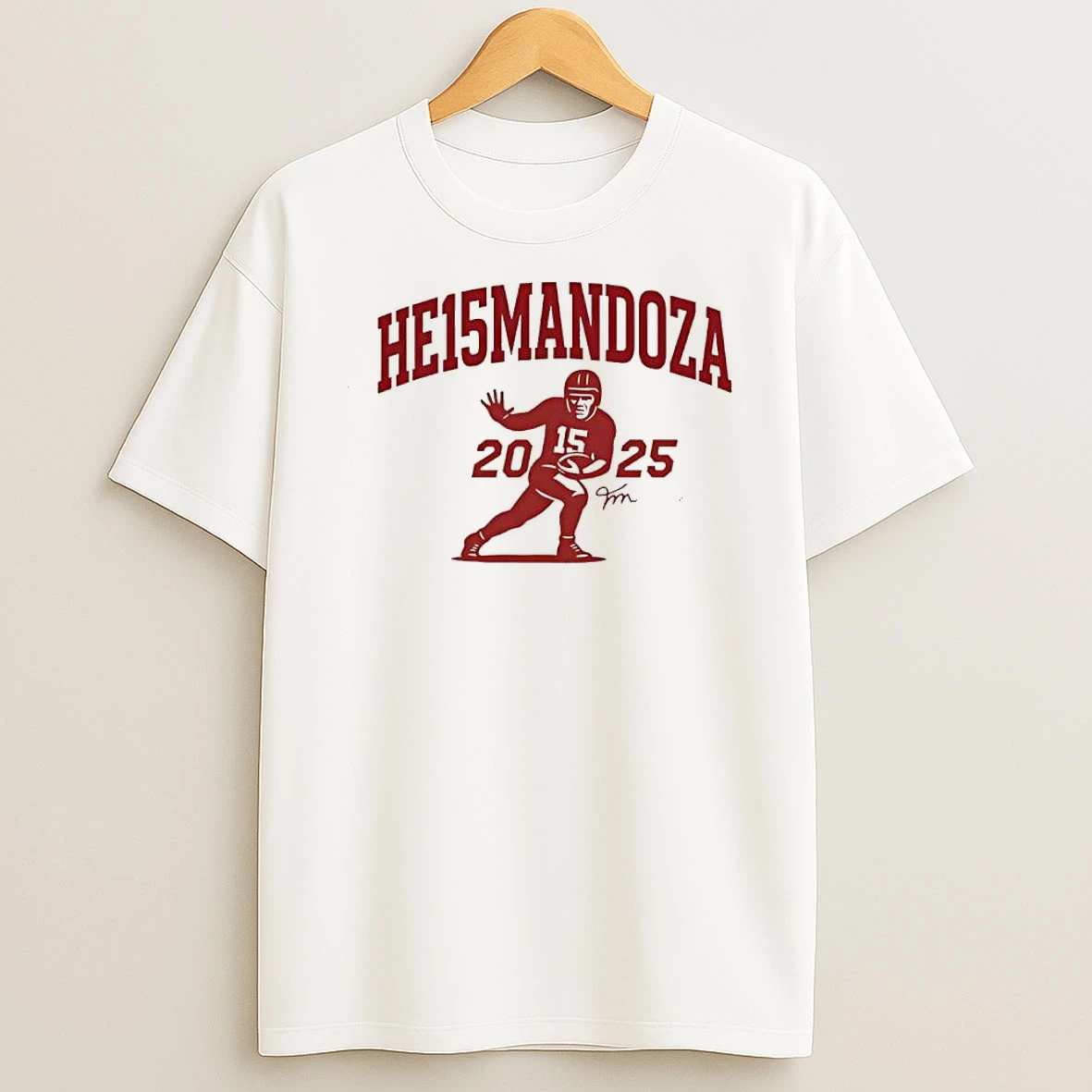 Mendoza 2025 Heisman Winner Football Player Shirts