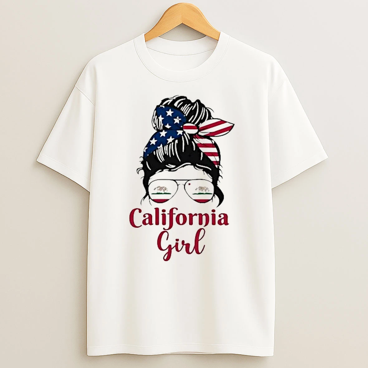 Messy Bun California Girl 2026 Shirts