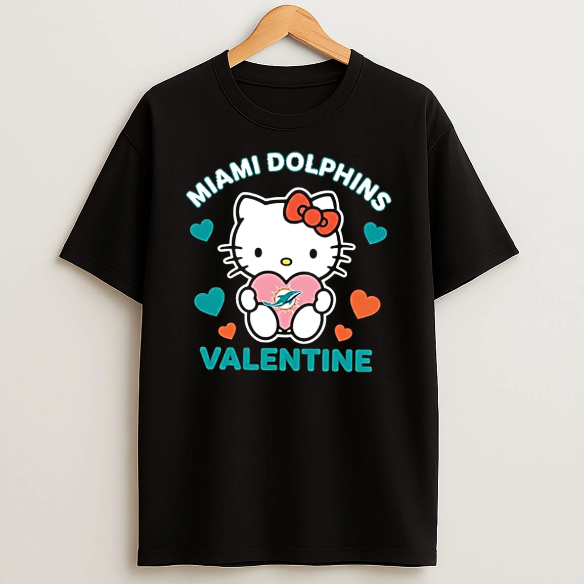 Miami Dolphins Hello Kitty Valentine Cute 2026 Shirts