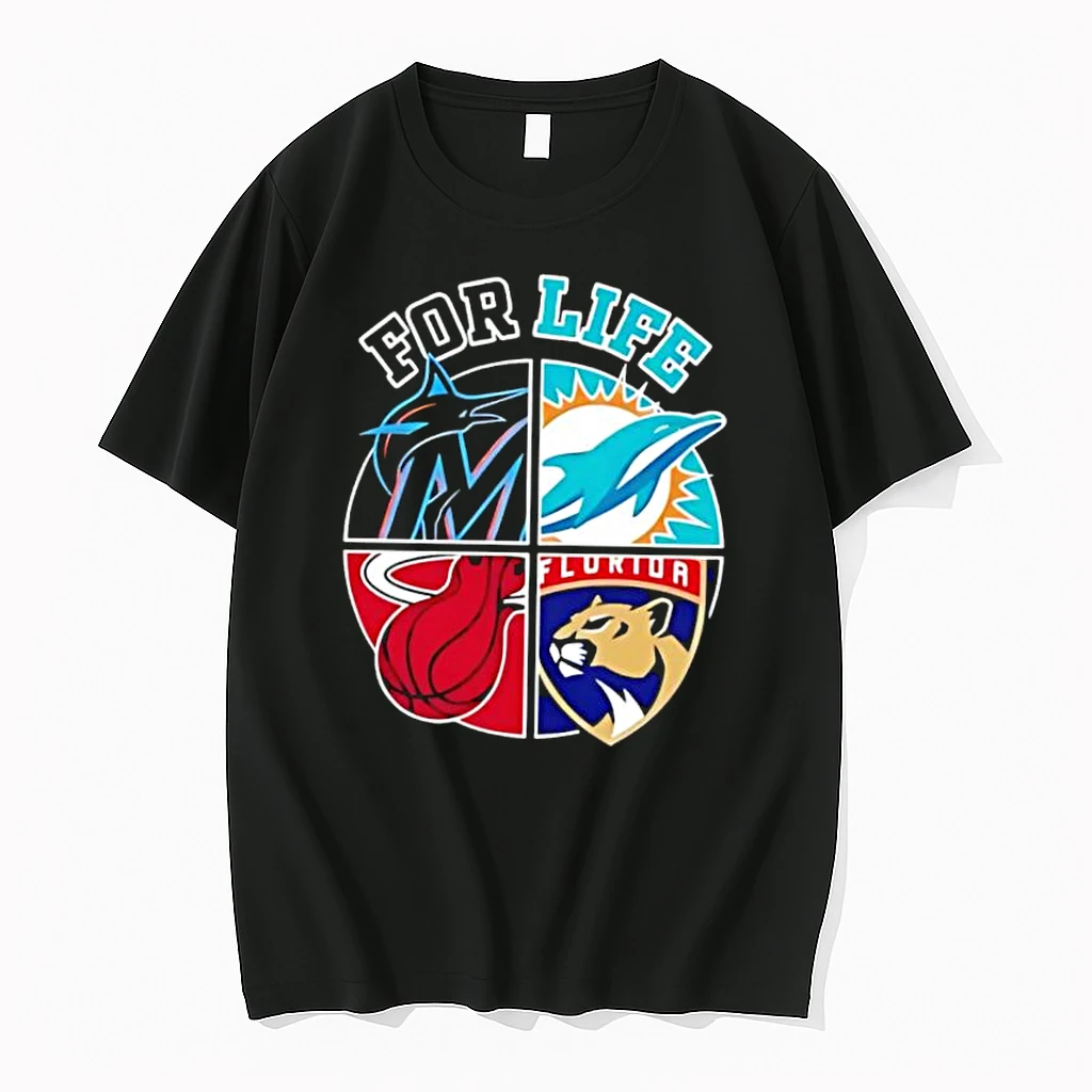 Miami For Life Logo Sports 2026 Shirts