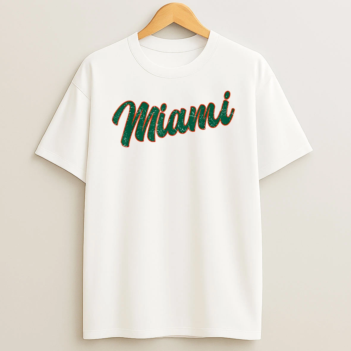 Miami Heart Vintage Men Women Kid Shirts