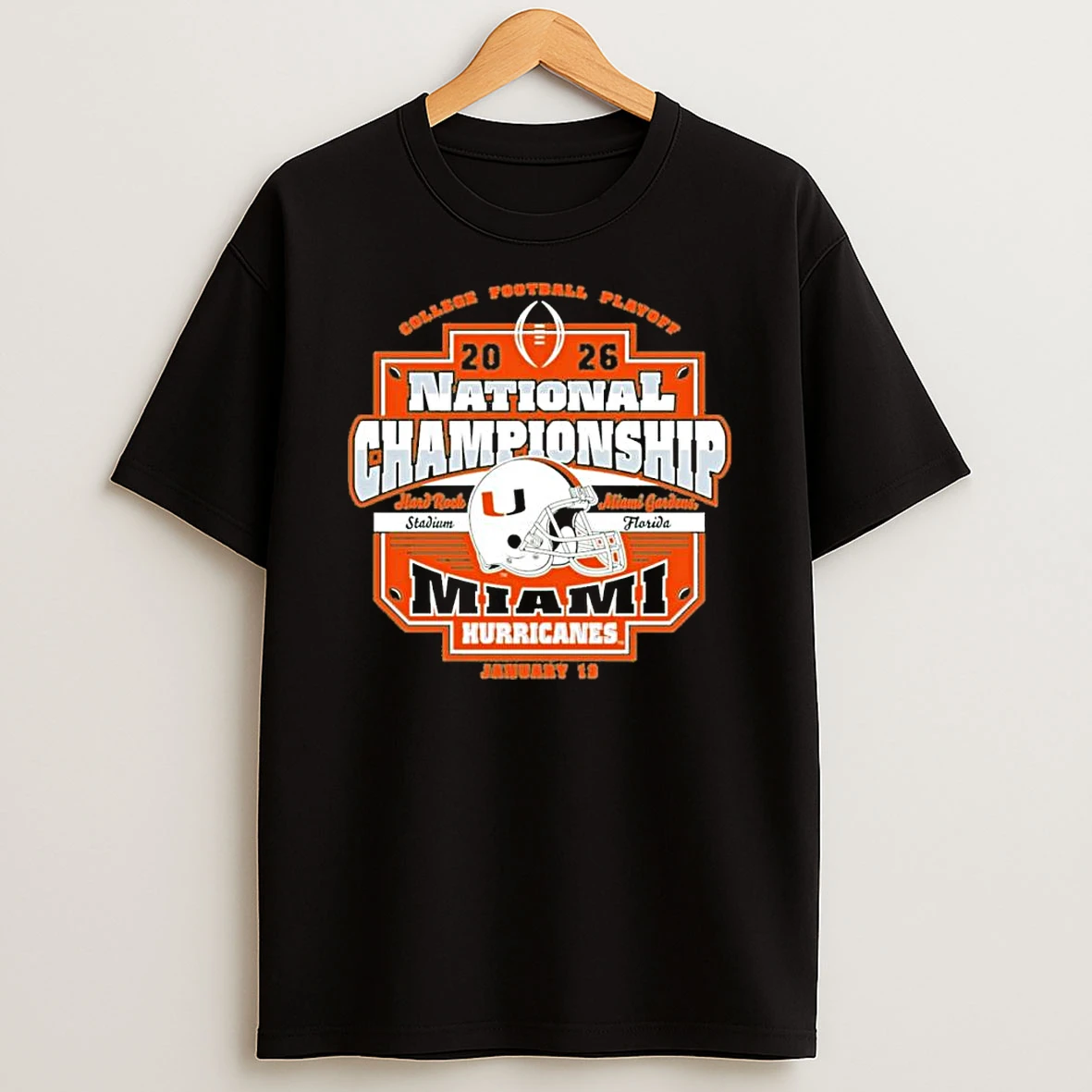 Miami Hurricanes 2025 26 National Championship Game January 19th Shirts