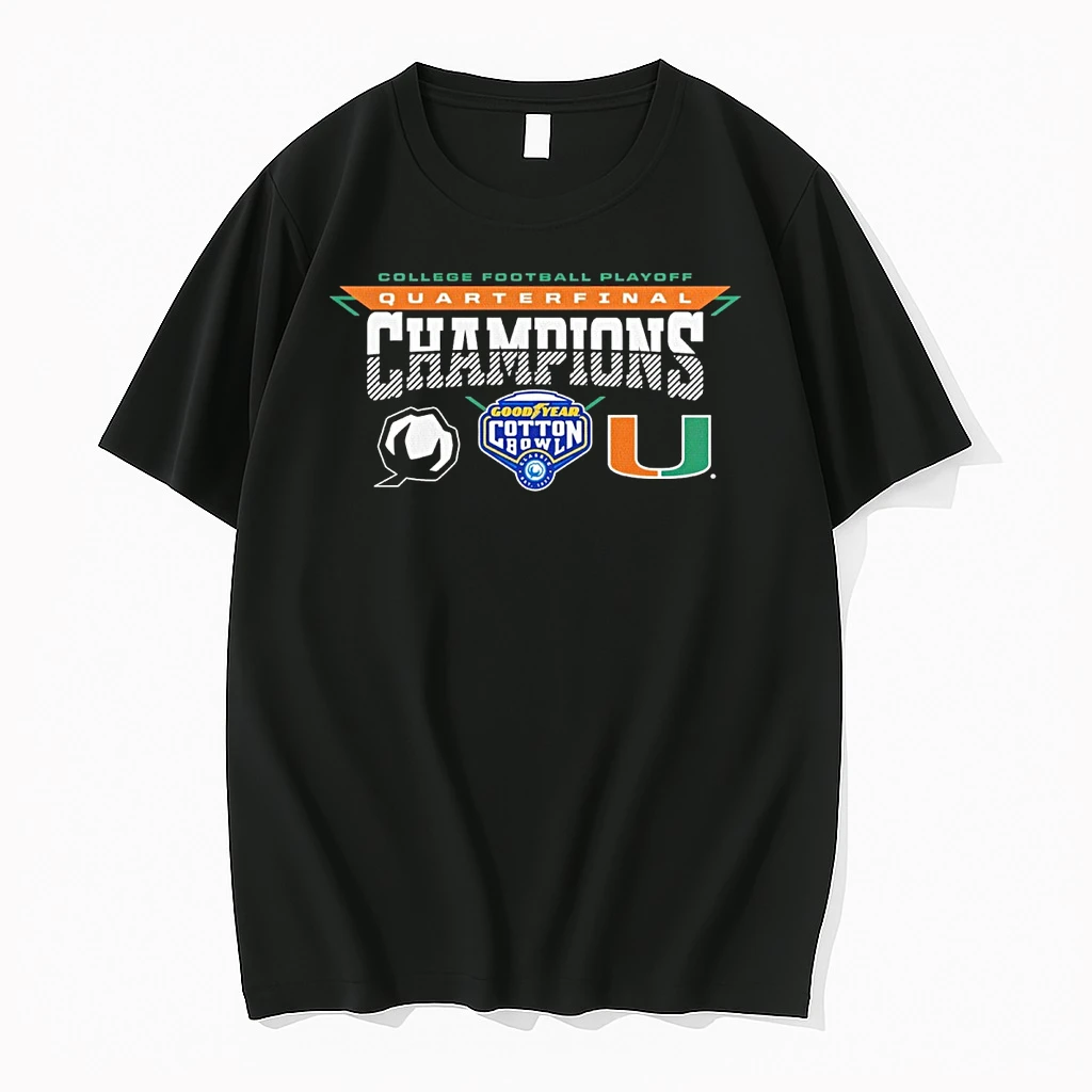 Miami Hurricanes 2025 Cfp Quaterfinal Goodyear Cotton Bowl Classic New Years Eve Shirts