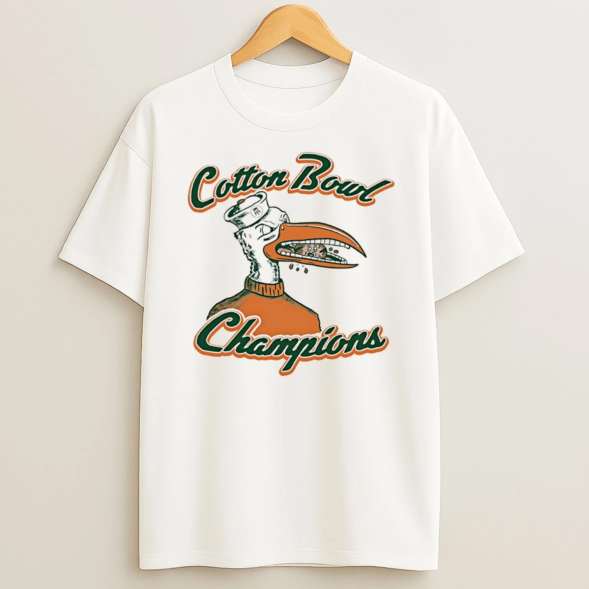 Miami Hurricanes 2025 Cotton Bowl Champions Mascot Shirts