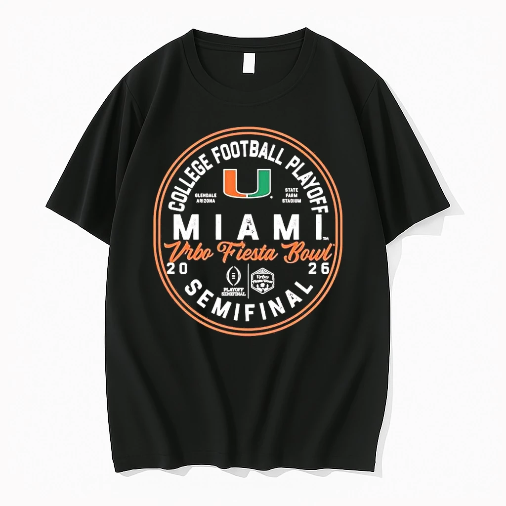 Miami Hurricanes 2026 Fiesta Bowl Bound Cfp Semifinal Shirts
