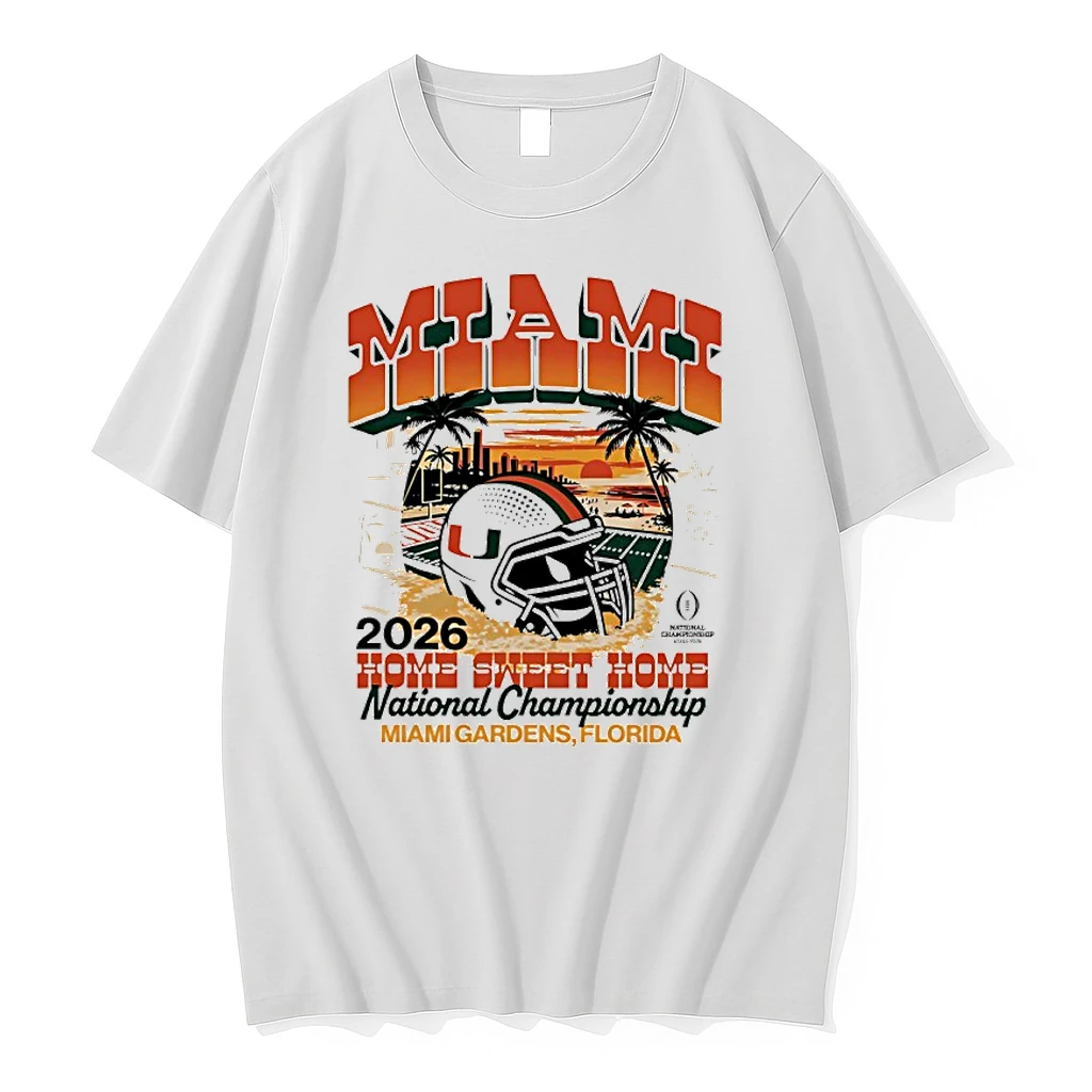 Miami Hurricanes 2026 National Championship Home Sweet Home Sunset Vintage Shirts