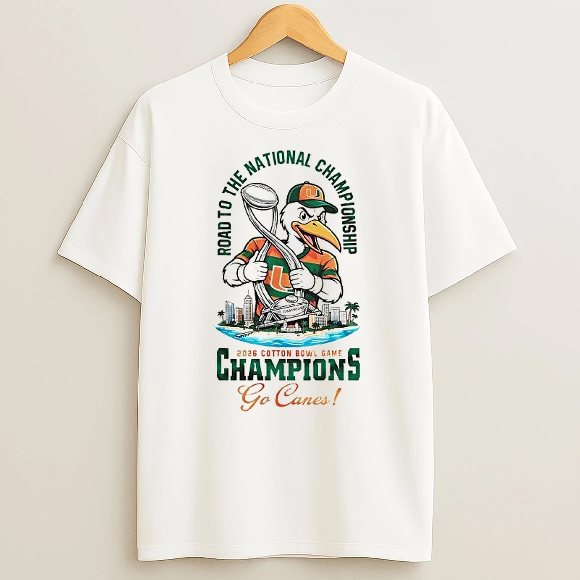 Miami Hurricanes 2026 Road To The Cotton Bowl Game Champions Shirts