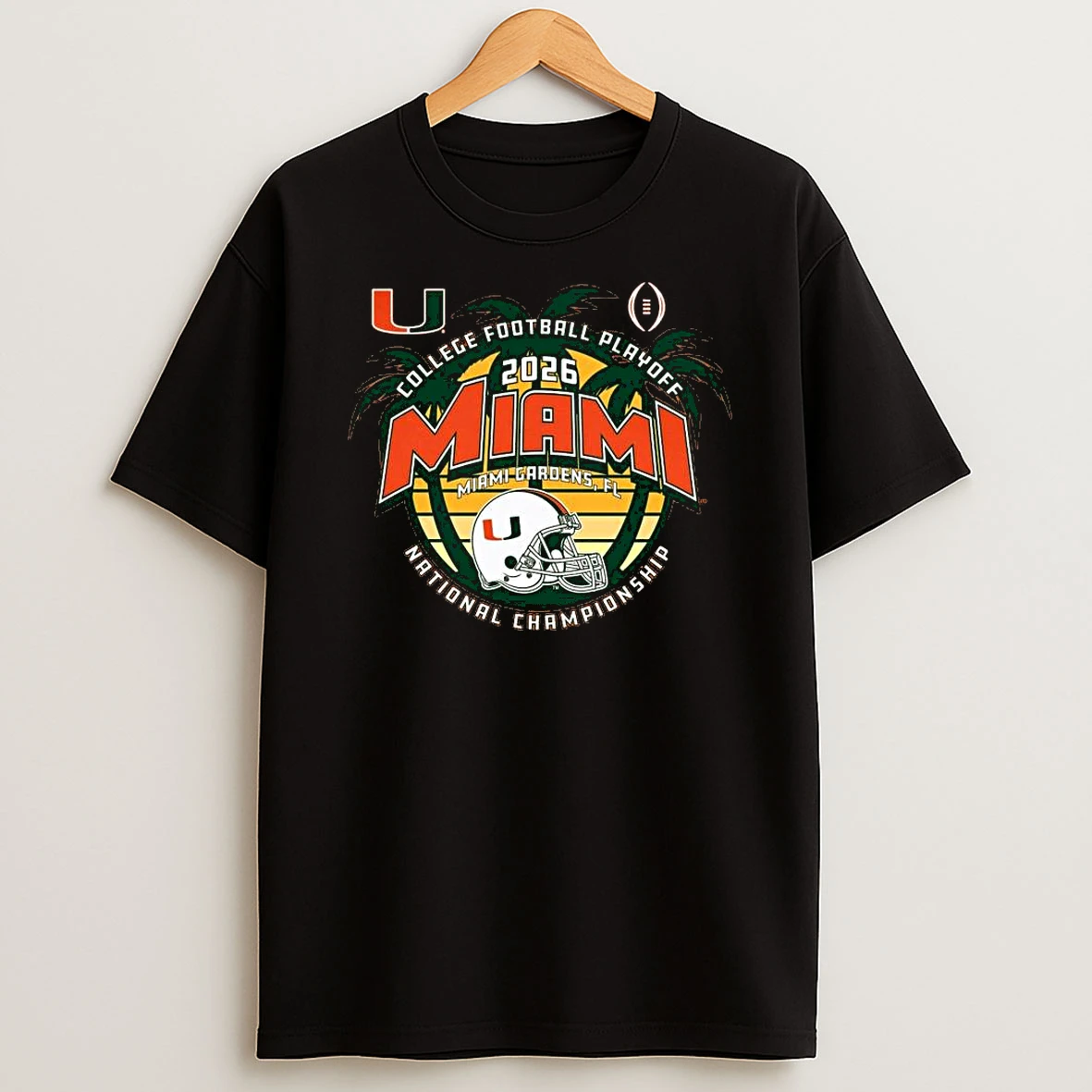 Miami Hurricanes Cfp 2026 National Championship Miami Gardens Fl Sunset Shirts