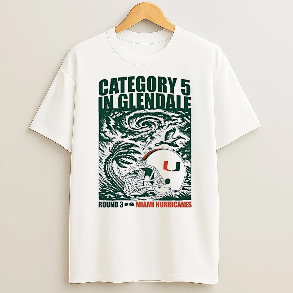 Miami Hurricanes Cfp Fiesta Bowl Category 5 In Glendale Shirts