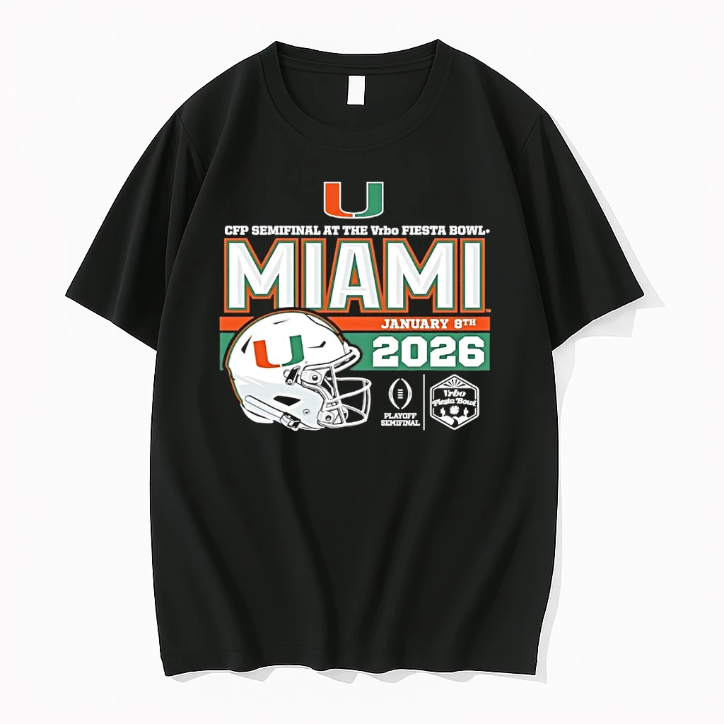 Miami Hurricanes Cfp Semifinal At The Vrbo Cotton Bowl Champions Helmet 2026 Shirts