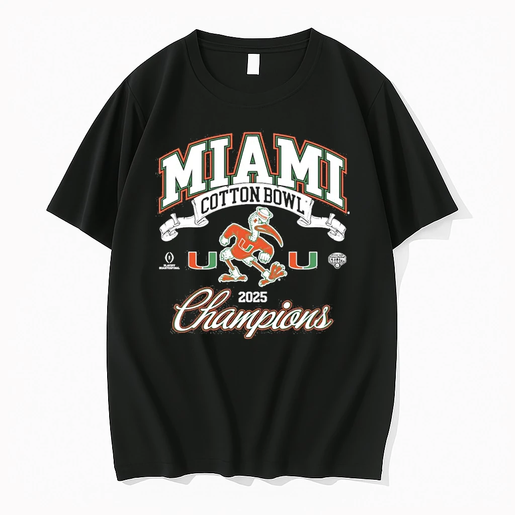 Miami Hurricanes College Football Playoff Cotton Bowl Champions Canes Shirts