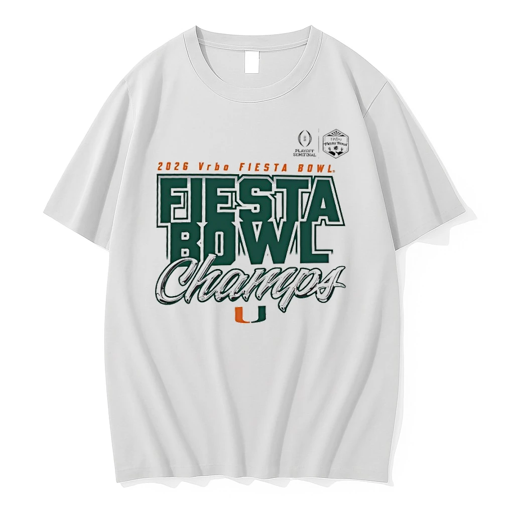 Miami Hurricanes College Football Playoff Fiesta Bowl Champions 2026 Shirts