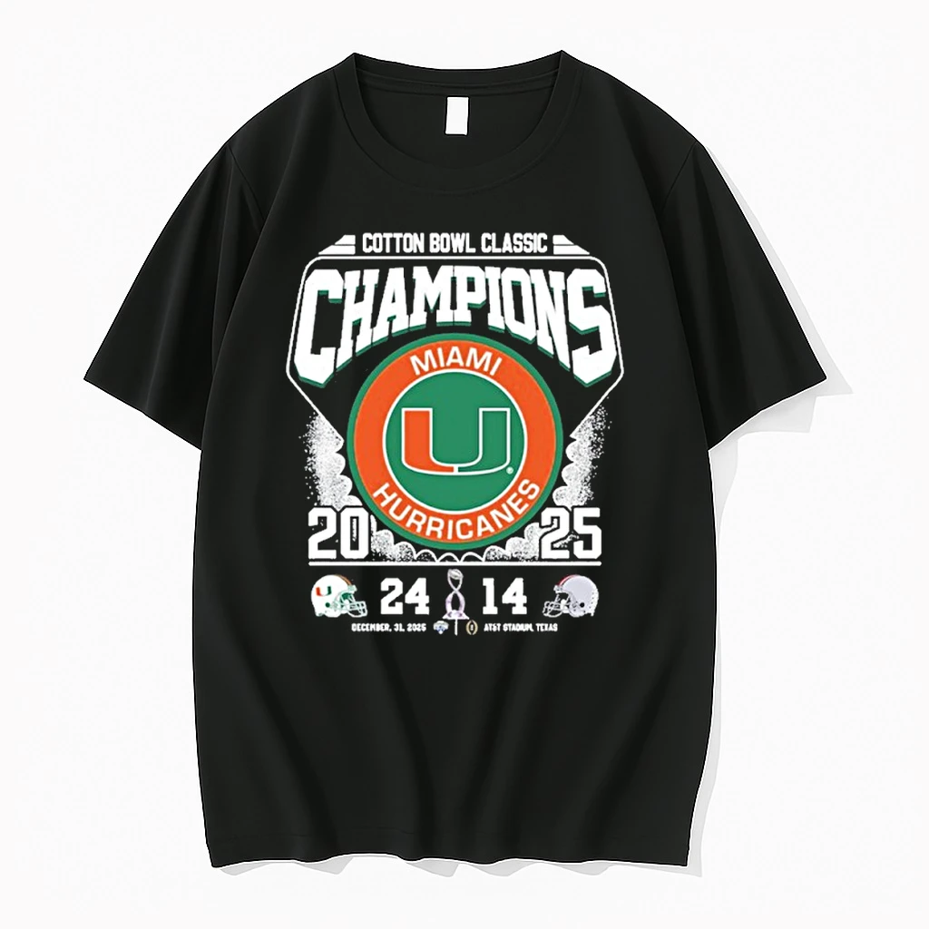 Miami Hurricanes Cotton Bowl Classic Champions Vintage Shirts