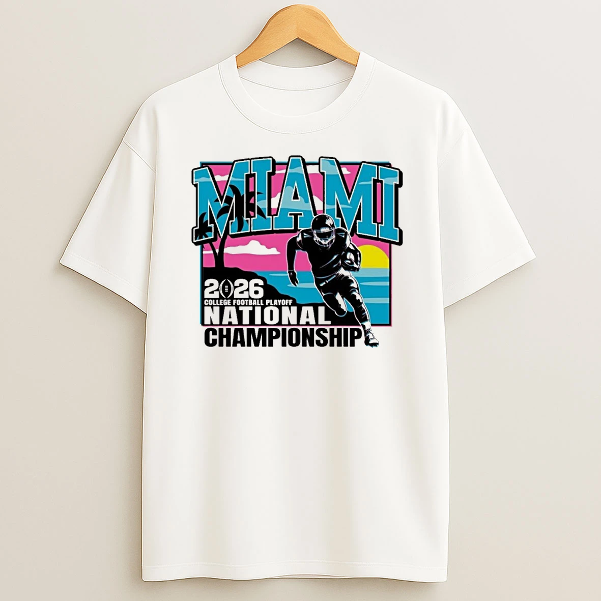 Miami Hurricanes Football 2026 Cfp National Championship Game Retro Shirts