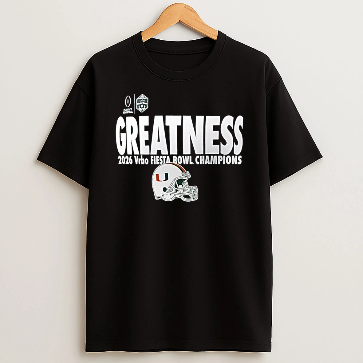 Miami Hurricanes Greatness Fiesta Bowl Champions Shirts