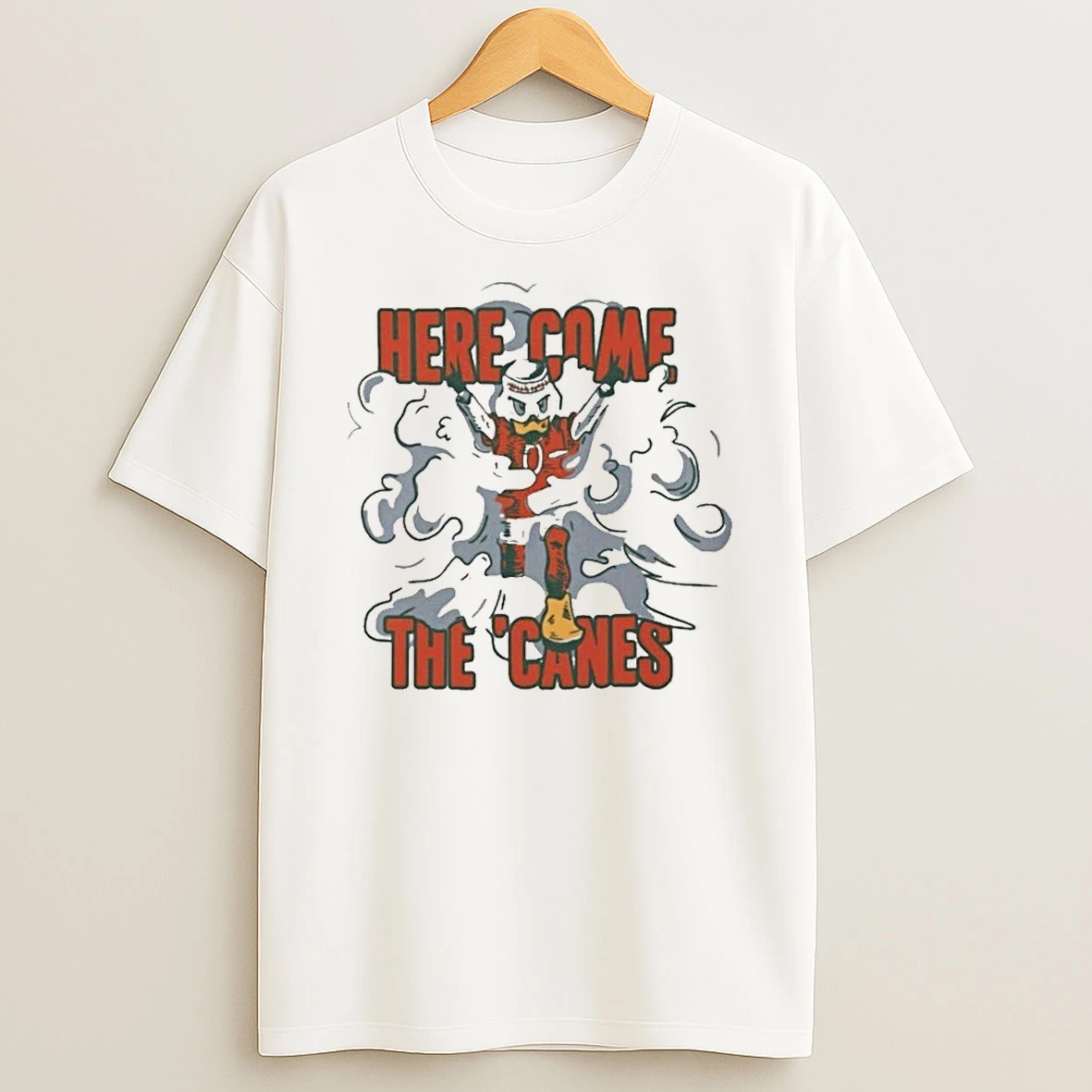 Miami Hurricanes Here Come The Canes Mascot 2026 Shirts