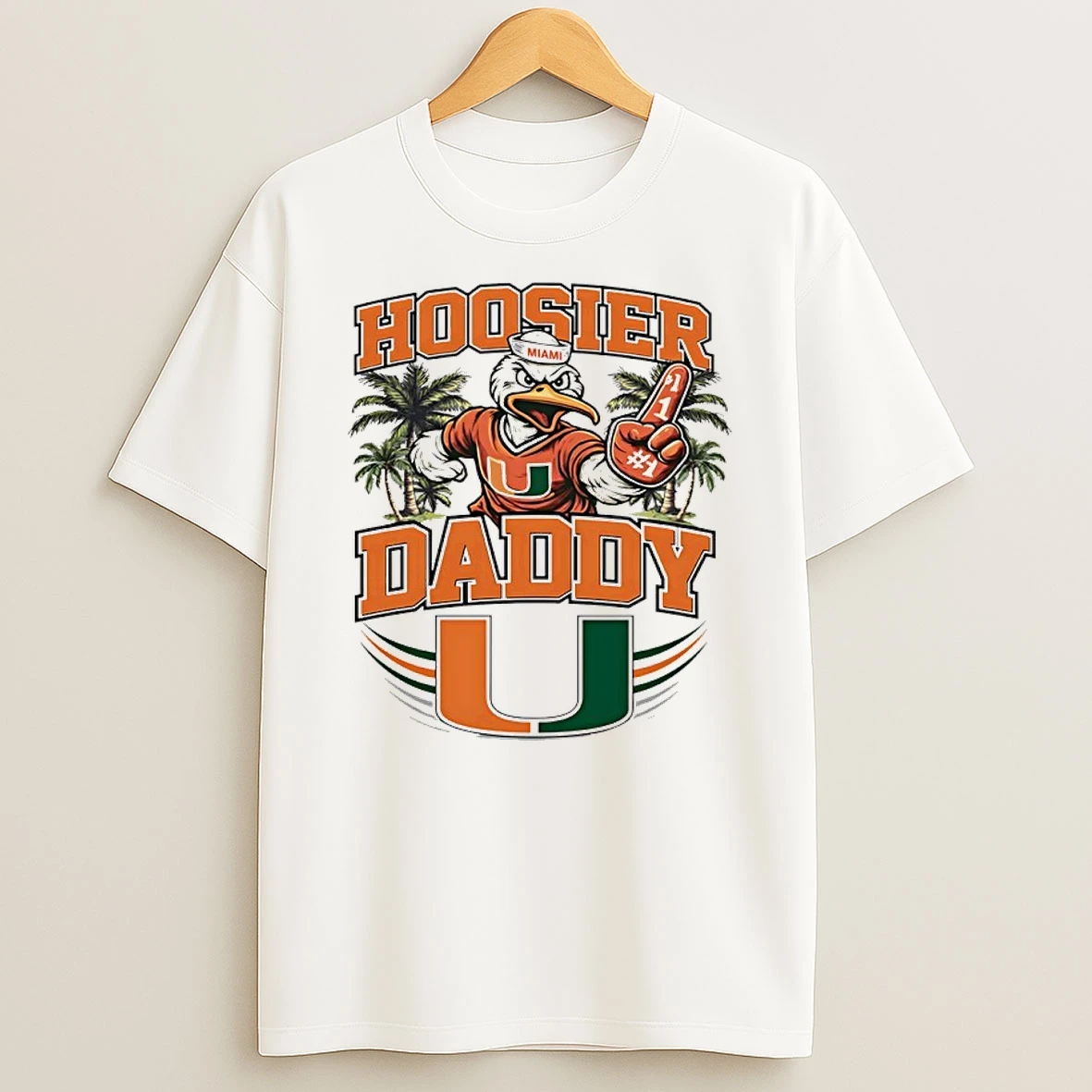 Miami Hurricanes Hoosier Daddy Mascot Shirts