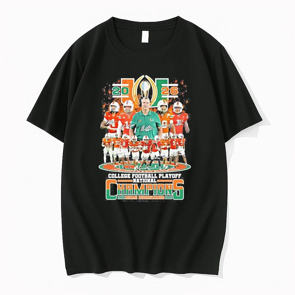 Miami Hurricanes Team 2026 Cfp National Champions Shirts