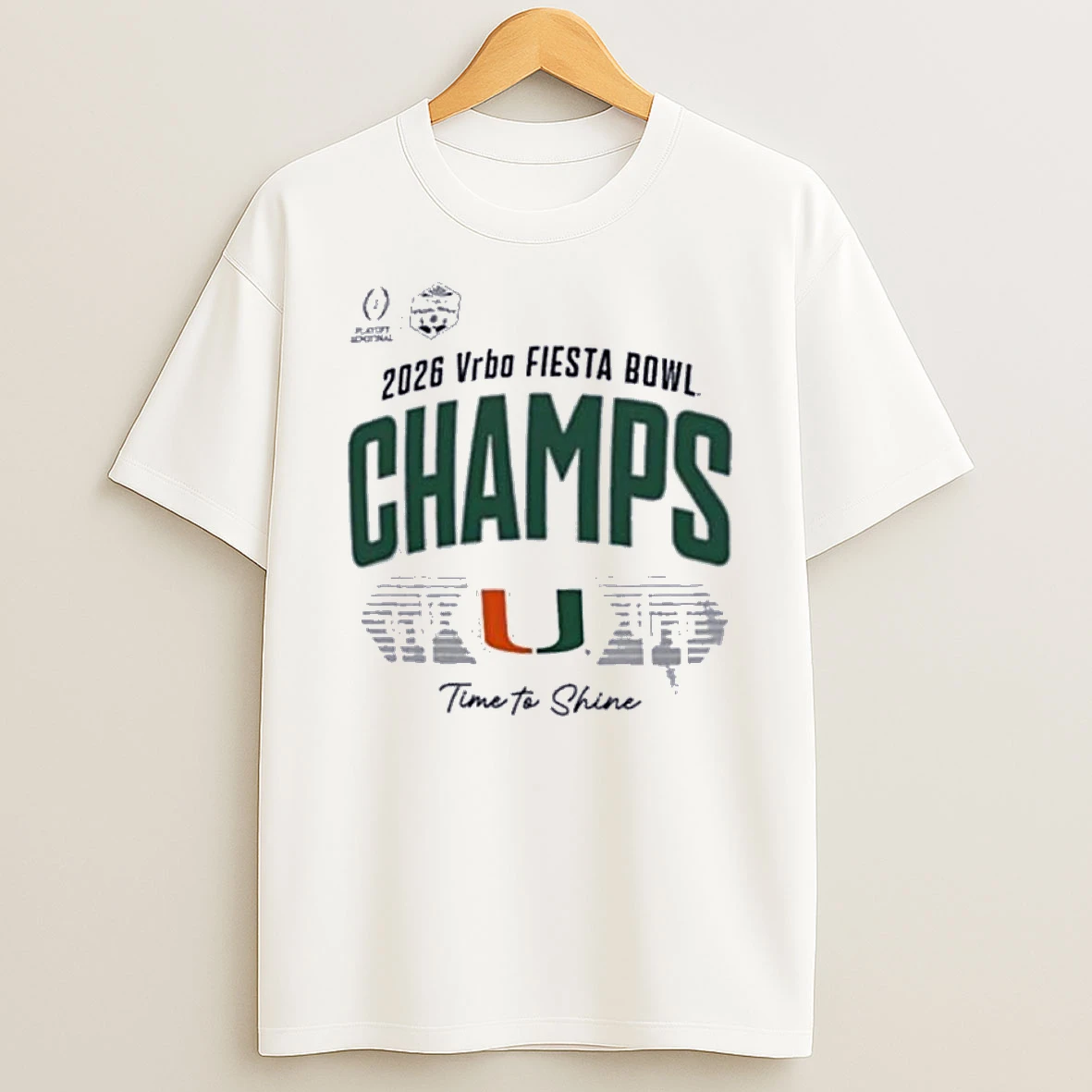 Miami Hurricanes Time To Shine Fiesta Bowl Champions Shirts