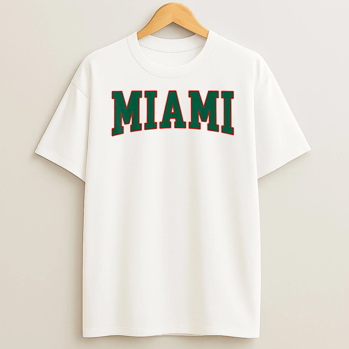 Miami Throwback Design Print Classic Shirts