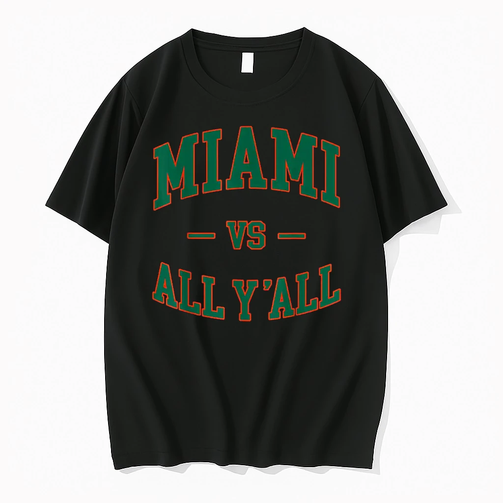 Miami Vs All Yall Throwback Classic Vintage Men Women Shirts