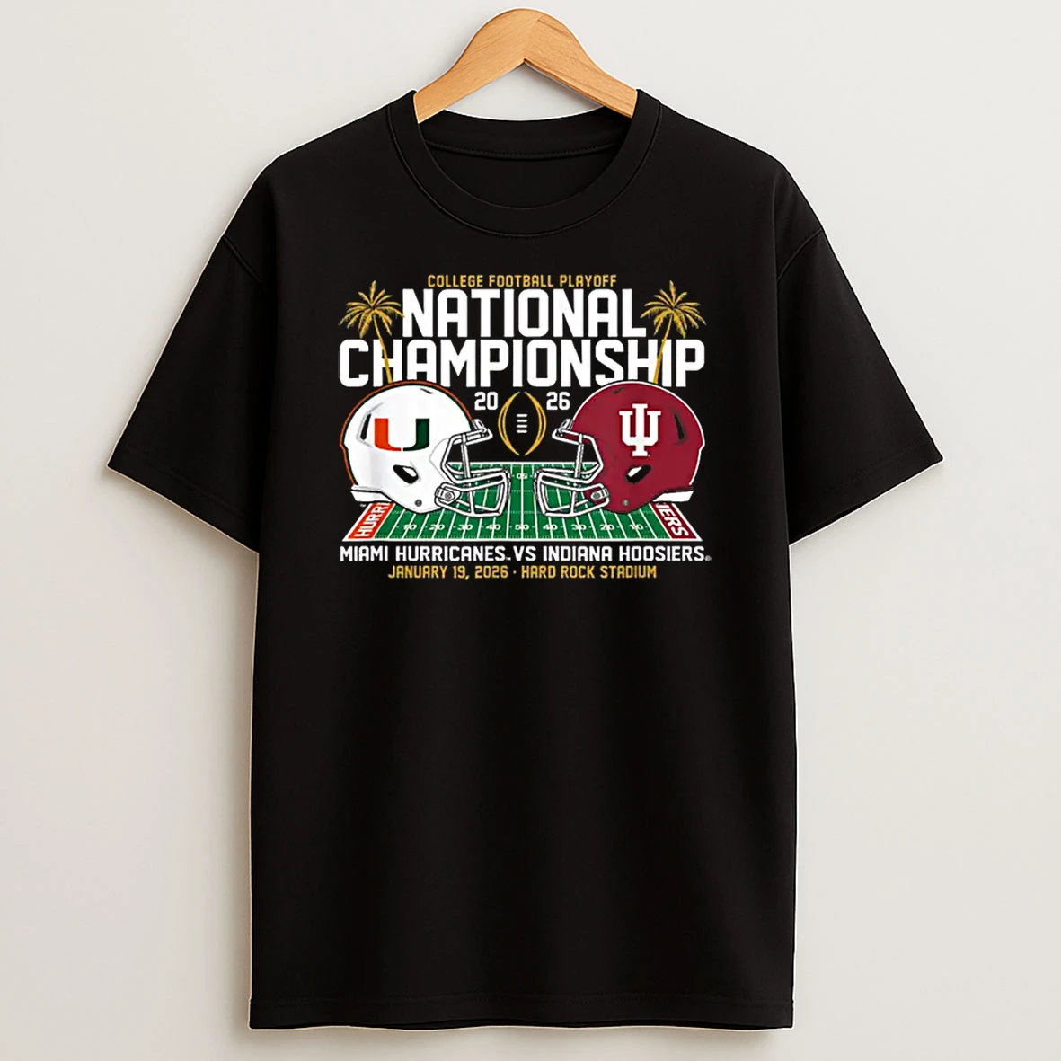 Miami Vs Indiana Cfp National Championship 2026 Helmets Shirts