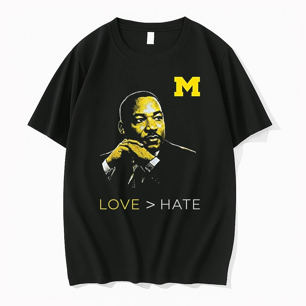 Michigan Wolverine Love Hate Mlk Day Martin Luther King Jr Shirts