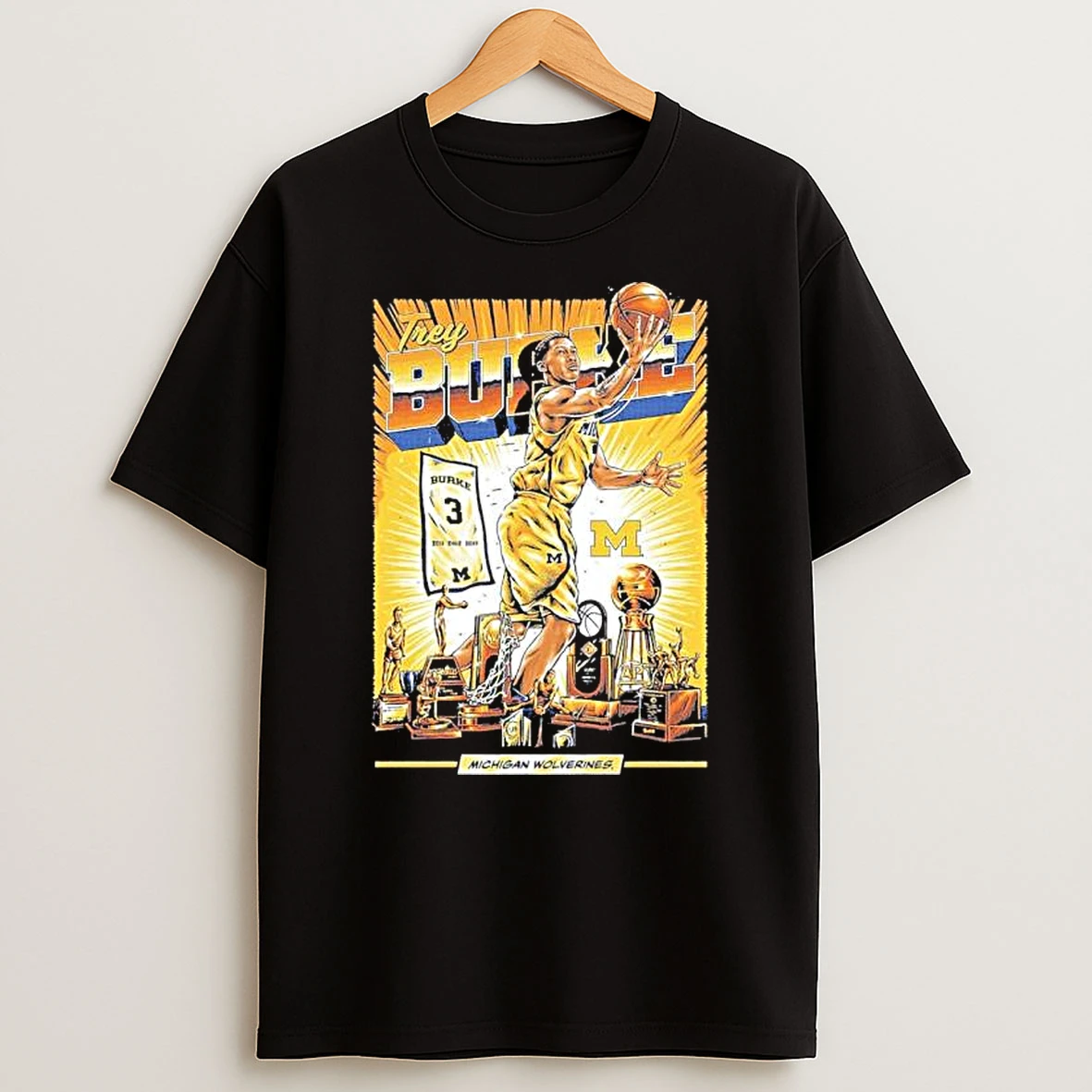 Michigan Wolverines 3 Trey Burke Commemorative Comic Shirts