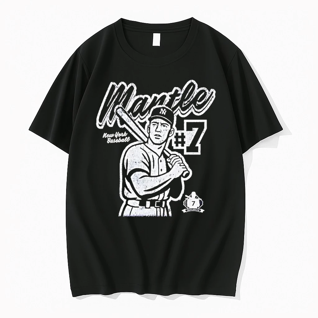Mickey Mantle Vintage Portrait New York Yankees Shirts