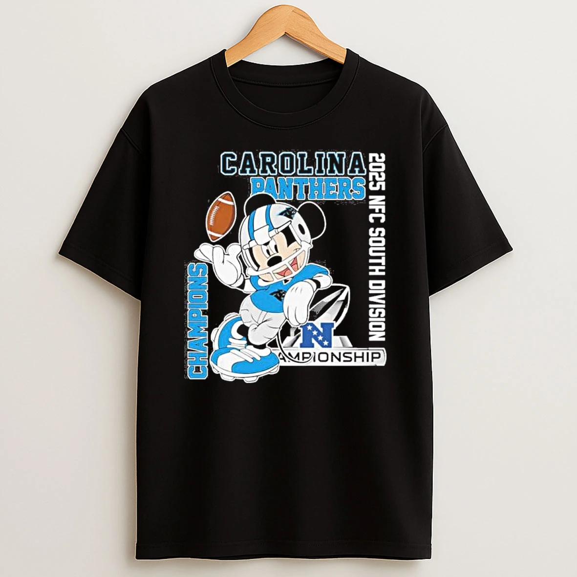 Mickey Mouse X Carolina Panthers Nfc South Division Champions Shirts