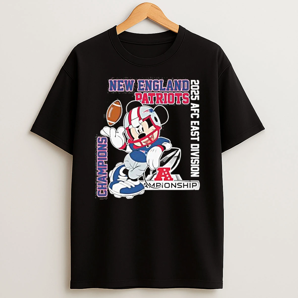 Mickey Mouse X Ne Patriots Afc East Division Champions Shirts