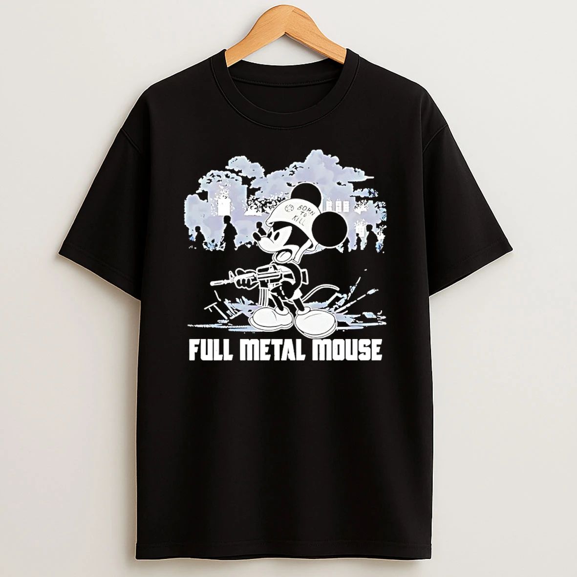 Mickey Full Metal Mouse Born To Kill Parody Shirts