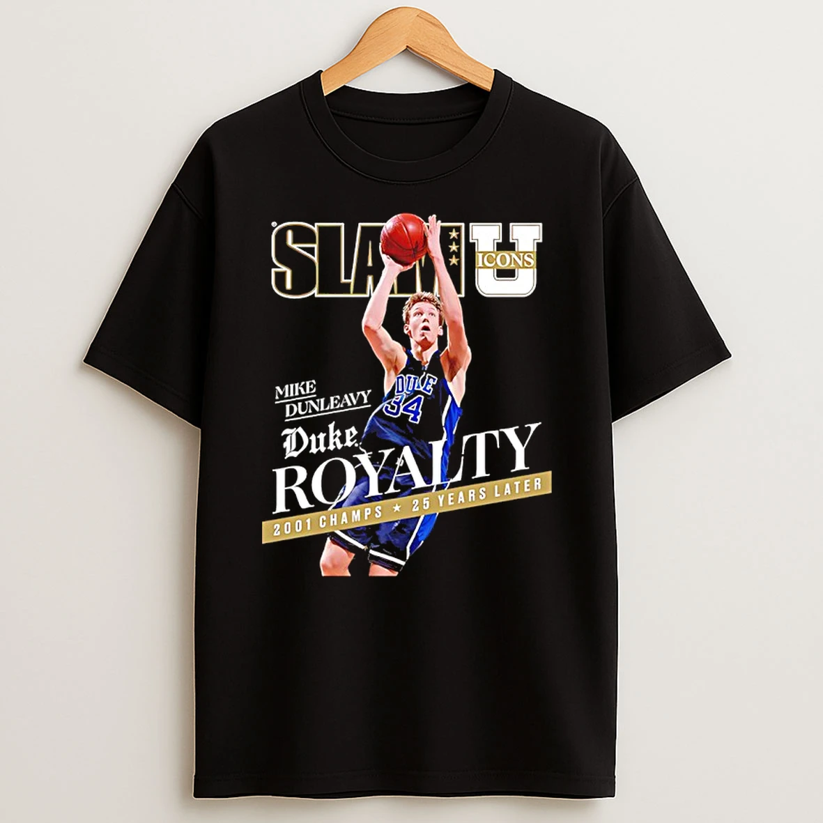 Mike Dunleavy Duke Royalty 2001 Champs 25 Years Later Slam Cover Shirts