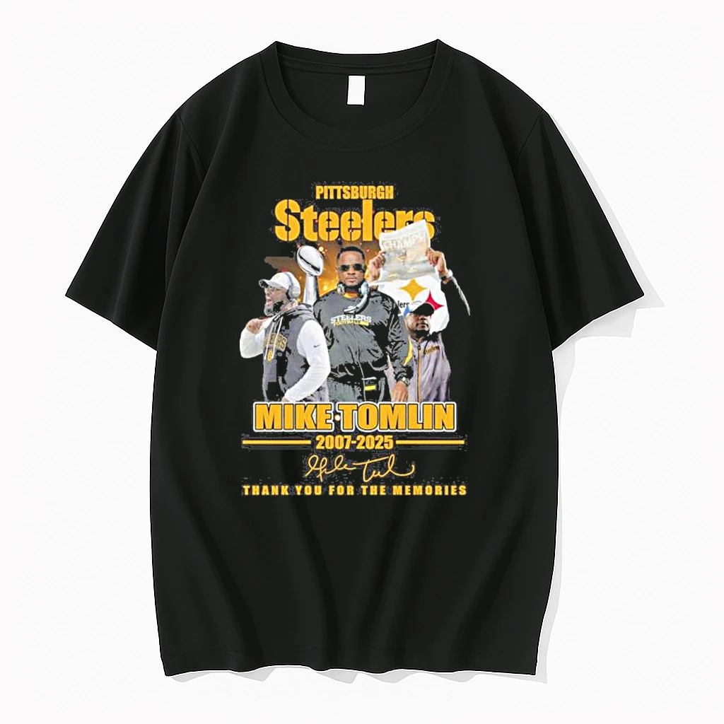 Mike Tomlin Pittsburgh Steelers 2007 2025 Thank You For The Memories Shirts