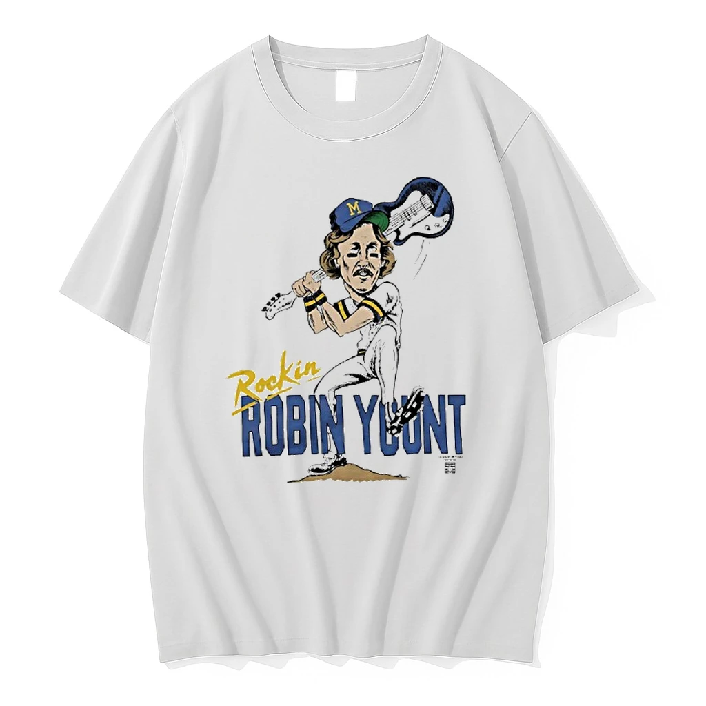 Milwaukee Brewers Rockin Robin Yount Player Caricature Shirts
