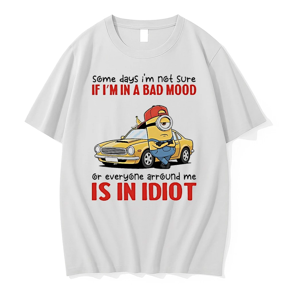 Minions Car Some Days Im Not Sure If Im In A Bad Mood Or Everyone Arround Me Is In Idiot Shirts