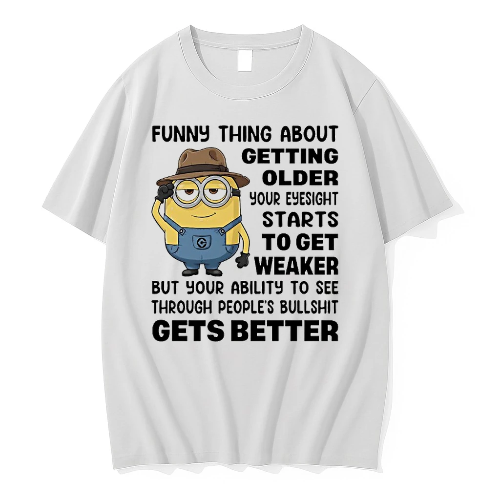 Minions Cowboy Funny Thing About Getting Older Your Eyesight Starts To Get Weaker Shirts