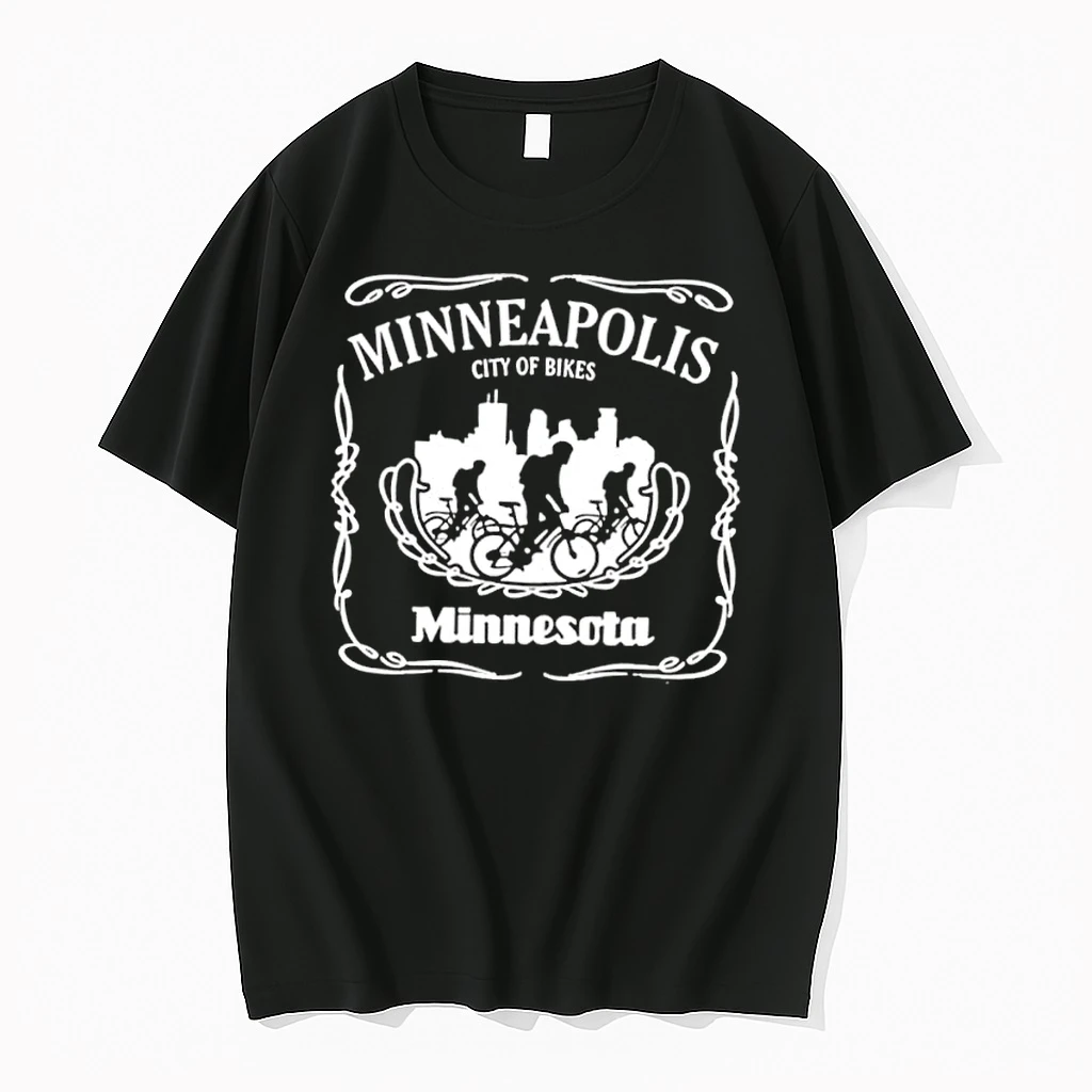 Minneapolis Skyline Bike Label City Of Bikes Minnesota Shirts