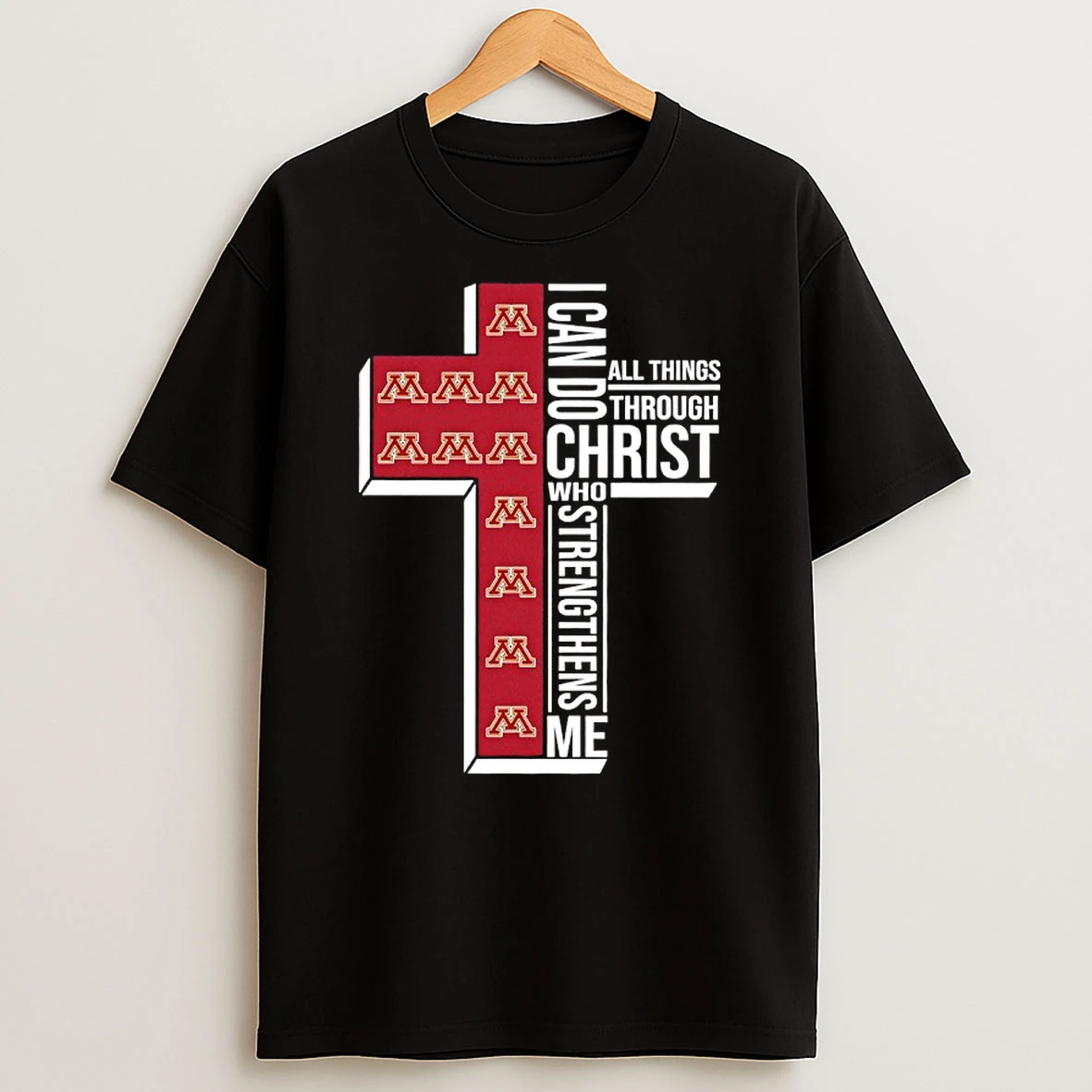 Minnesota Golden Gophers Womens Basketball I Can All Things Do Through Christ Who Strengthens Me Shirts