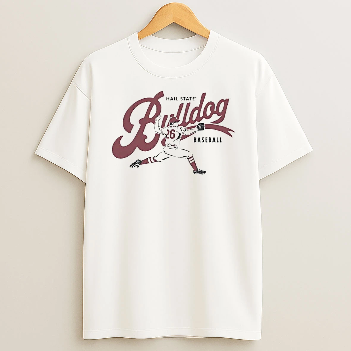 Mississippi State Baseball Hail State Old Time Defense Shirts